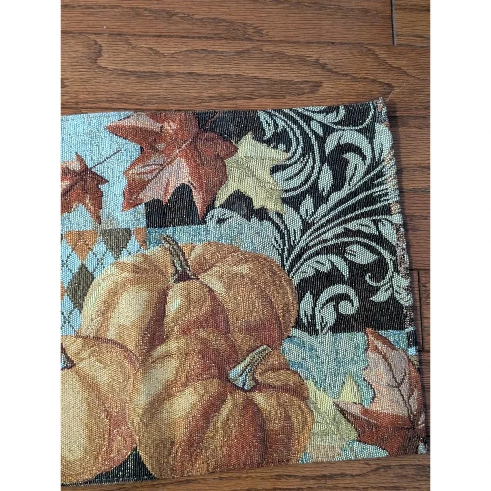 Vintage Table Runner Pumpkin Autumn‎ Thanksgiving 69 Inches Long 13 Inches Wide
